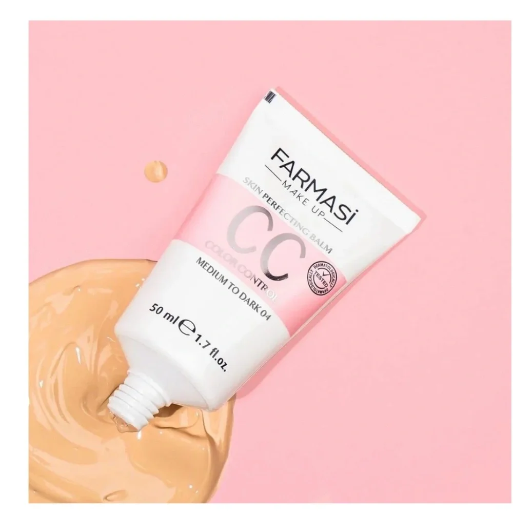 Farmasi CC Color Control Cream Foundation Cream 1.7 fl oz | 04 MEDIUM to DARK